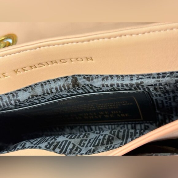 🆕 KURT GEIGER LONDON 🧿 NWOT Large Kensington Long Flap East West Bag, Peach - Picture 14 of 16